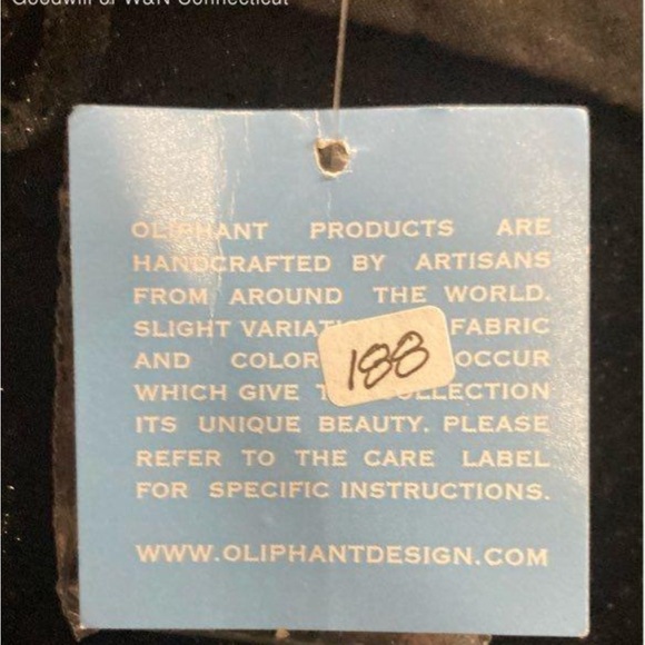 Oliphant Velvet Long Sleeve Blouse with Art Deco Metallic Embroidery - Picture 4 of 5